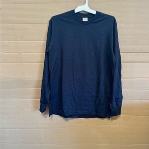 Black supreme long sleeve blank t-shirt brand new no tags size medium